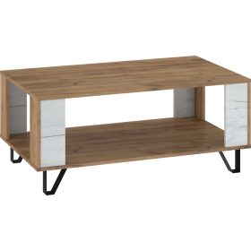 Boss dohányzóasztal - Arany tölgy - Fehér tölgy