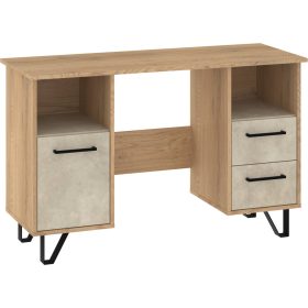   Boss íróasztal 1 ajtó 2 fiók - Cremona tölgy - Granada mandula