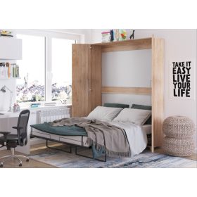Teddy szekrényágy 160 - Világos Sonoma tölgy
