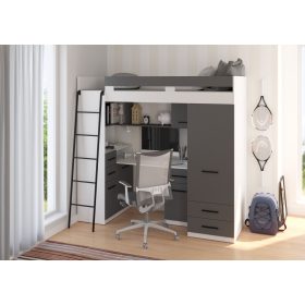 Smyk galériaágy balos - Fehér - Szürke