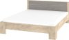 Viki ágykeret - Endgrain tölgy - Beton szürke