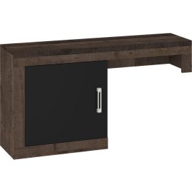   Verin TV-állvány rátét elem 1 ajtó balos - Grange tölgy - Fényes fekete