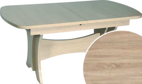 Alaska emelhető és kihúzható dohányzóasztal - Világos Sonoma tölgy