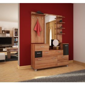   Grand előszoba bútor szett - Wallis szilva - Fényes fekete