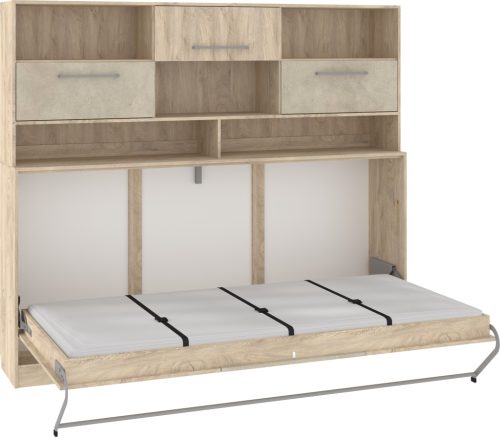 Magasító Roger szekrényágyhoz - Endgrain tölgy - Granada mandula