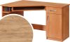 Carmen sarok számítógépasztal jobbos - Arany tölgy
