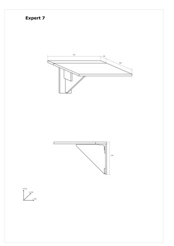 Expert 7 lehajtható étkezőasztal - Endgrain tölgy