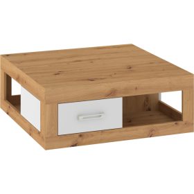 Verin dohányzóasztal - Artisan tölgy - Fehér