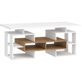 Rio dohányzóasztal W - Burgundy tölgy - Fehér