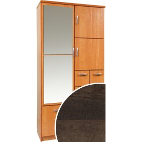   Barcelona 100 Z előszoba szekrény tükörrel - Grange tölgy