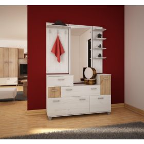 Grand előszoba bútor szett - Fehér tölgy - Arany tölgy