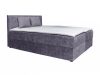 Atos ágyneműtartós boxspring ágy 180x200 - Sötétszürke