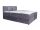 Atos ágyneműtartós boxspring ágy 180x200 - Sötétszürke