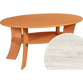 Eclipse 3D dohányzóasztal - Fehér tölgy