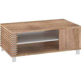   Lamir dohányzóasztal P téglalap alakú - Világos Sonoma tölgy - Fehér