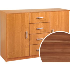 Komód 2 ajtó 4 fiók K-1244S2D - Wallis szilva