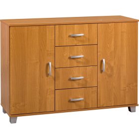 Komód 2 ajtó 4 fiók KN-1244S2D - Éger