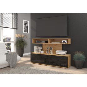 Rex TV-állvány - Artisan tölgy - Beton fekete