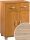 Komód 2 ajtó 1 fiók KN-6041S2D - Világos Sonoma tölgy