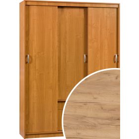   Aleksander 4 tolóajtós gardróbszekrény tükör nélkül - Arany tölgy