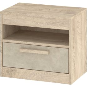   Maximus éjjeliszekrény 1 fiók - Endgrain tölgy - Granada mandula