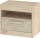 Maximus éjjeliszekrény 1 fiók - Endgrain tölgy - Granada mandula