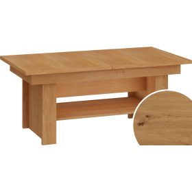   Mexico emelhető és kihúzható dohányzóasztal - Artisan tölgy