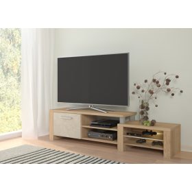   Orion TV-állvány 1 ajtó - Cremona tölgy - Granada mandula