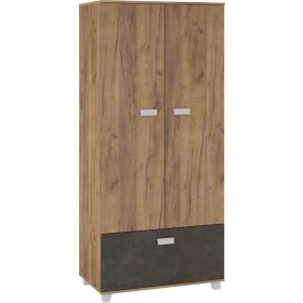   Solo gardróbszekrény 3 ajtó - Arany tölgy - Granada barna