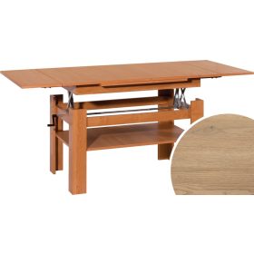   Sylwia emelhető és kihúzható dohányzóasztal - Cremona tölgy