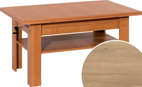 Sylwia emelhető és kihúzható dohányzóasztal - Cremona tölgy