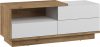 Hybrid TV-állvány 1 ajtó 1 fiók - Arany tölgy - Fényes fehér