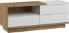 Hybrid TV-állvány 1 ajtó 1 fiók - Arany tölgy - Fényes fehér