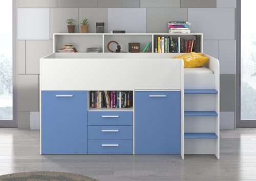 Neo galériaágy jobbos - Fehér - Világos kék