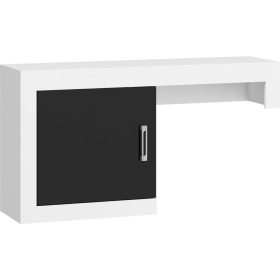   Verin TV-állvány rátét elem 1 ajtó balos - Fehér - Fényes fekete