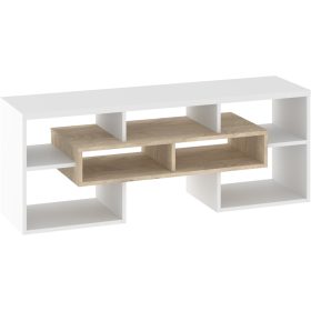 Rio TV-állvány - Endgrain tölgy - Fehér