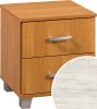 Éjjeliszekrény 2 fiók KN-4022S - Fehér tölgy