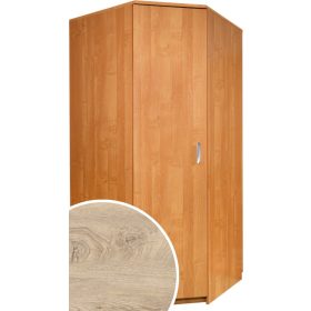   SZN sarok gardróbszekrény 1 ajtó tükör nélkül - Endgrain tölgy