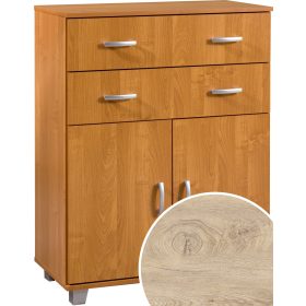Komód 2 ajtó 2 fiók KN-8052S2D - Endgrain tölgy