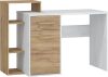 Rio íróasztal 1 ajtó 1 fiók balos - Fehér tölgy - Arany tölgy
