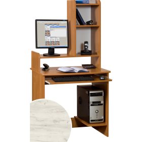   Medium Max számítógépasztal magasítóval - Fehér tölgy