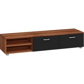   Magic TV-állvány 2 ajtó nagy - Wallis szilva - Fényes fekete