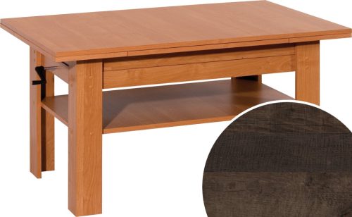 Sylwia emelhető és kihúzható dohányzóasztal - Grange tölgy