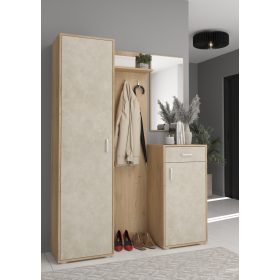 Előszoba bútor szett 4 - Cremona tölgy - Granada mandula