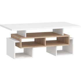 Rio dohányzóasztal S - Világos Sonoma tölgy - Fehér