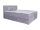 Aramis ágyneműtartós boxspring ágy 160x200 - Középszürke