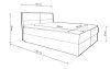 Aramis ágyneműtartós boxspring ágy 160x200 - Középszürke