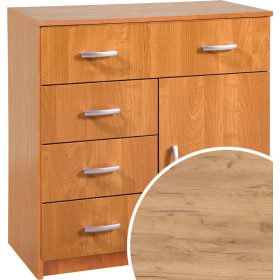 Komód 1 ajtó 4 fiók K-8044S1D - Arany tölgy