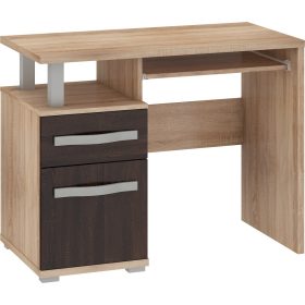   Angel íróasztal 1 ajtó 1 fiók - Világos Sonoma tölgy - Sötét Sonoma tölgy