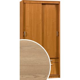   Aleksander 3 tolóajtós gardróbszekrény tükör nélkül - Cremona tölgy